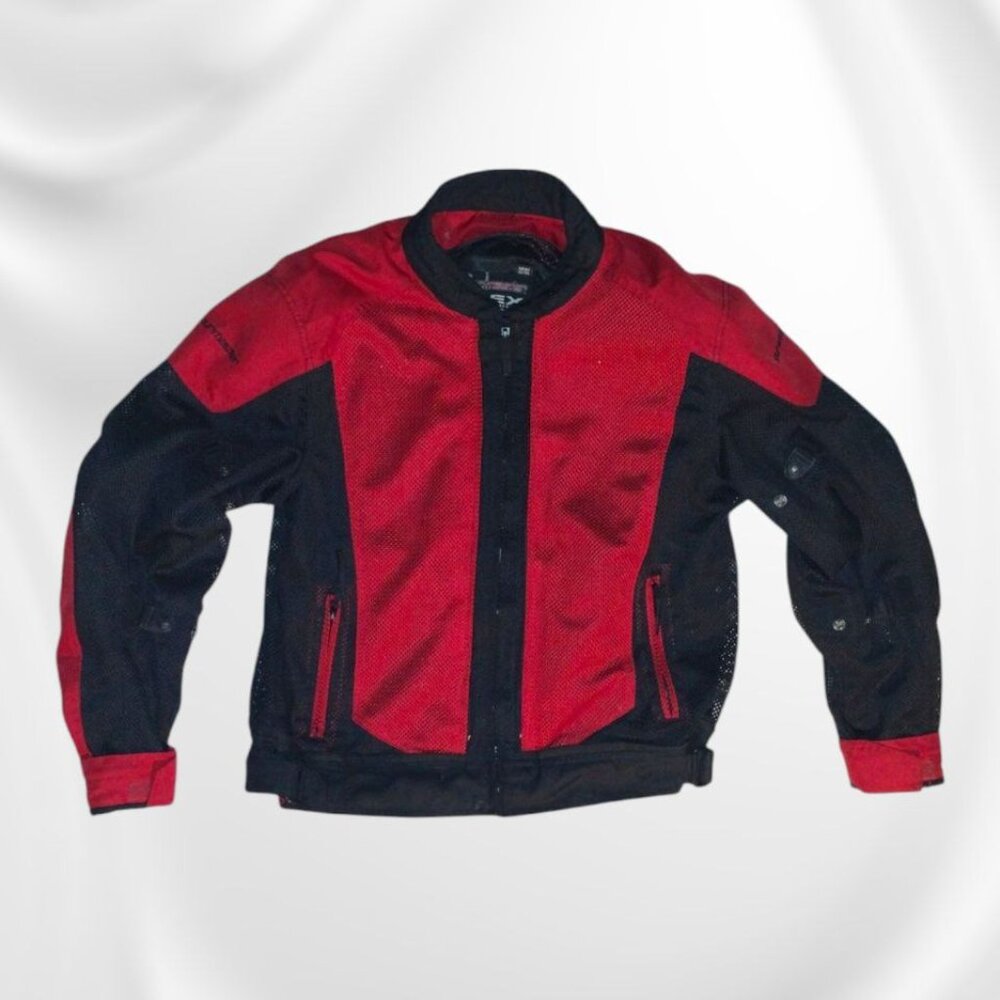 Tourmaster Men's Jacket Motorcycle Jacket Red and Black MENS XL 46